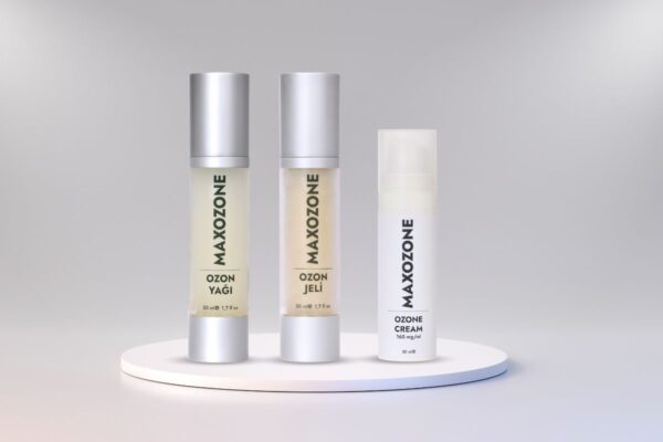 MaxOzone Ozon yağları türleri - 40mg/ml Ozon Yağı, 80mg/ml Ozon Jeli, 160mg/ml Yoğun Ozon Kremi